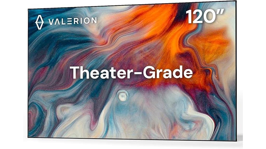 large 120 inch screen