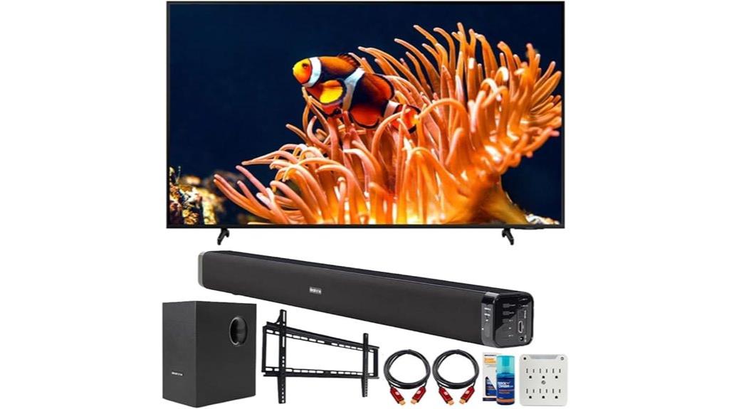 large 4k smart tv bundle