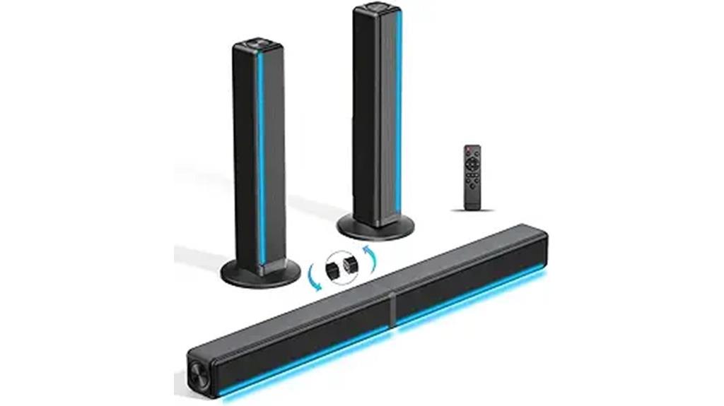 led lit bluetooth soundbar