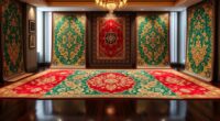 luxurious high gloss silk carpets
