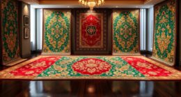 luxurious high gloss silk carpets