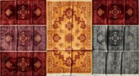 luxury distressed silk rugs