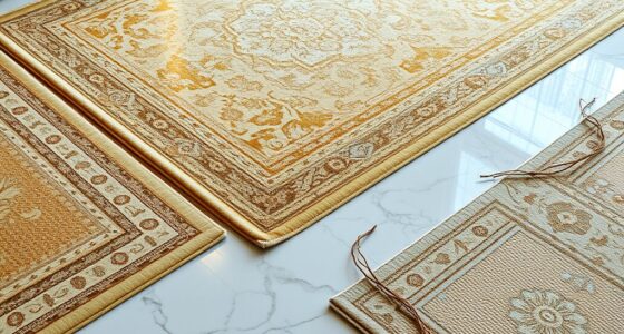 luxury metallic silk carpets