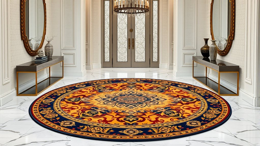 luxury yilong foyer rugs
