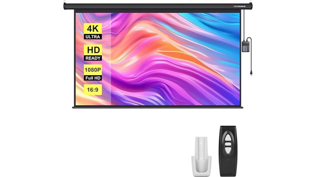 motorized 100 inch 4k screen