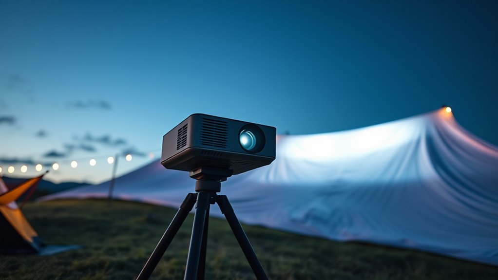 outdoor projector feature considerations