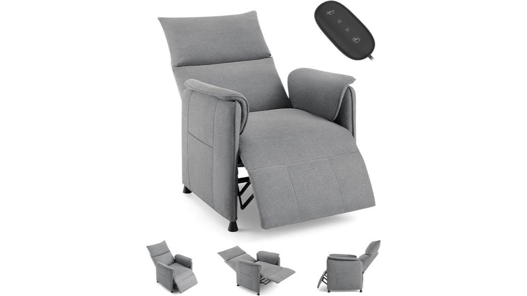 remote controlled padded recliner