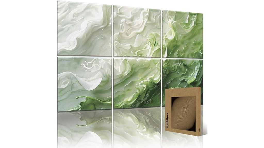 six panel wall art