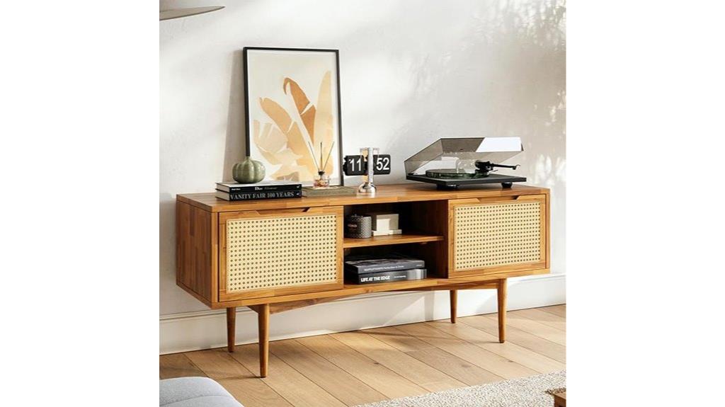 solid wood tv stand