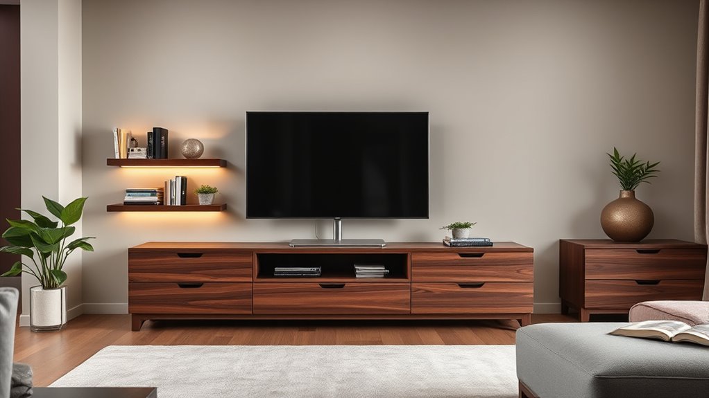 stylish storage tv stands