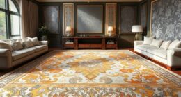 top metallic accent silk rugs