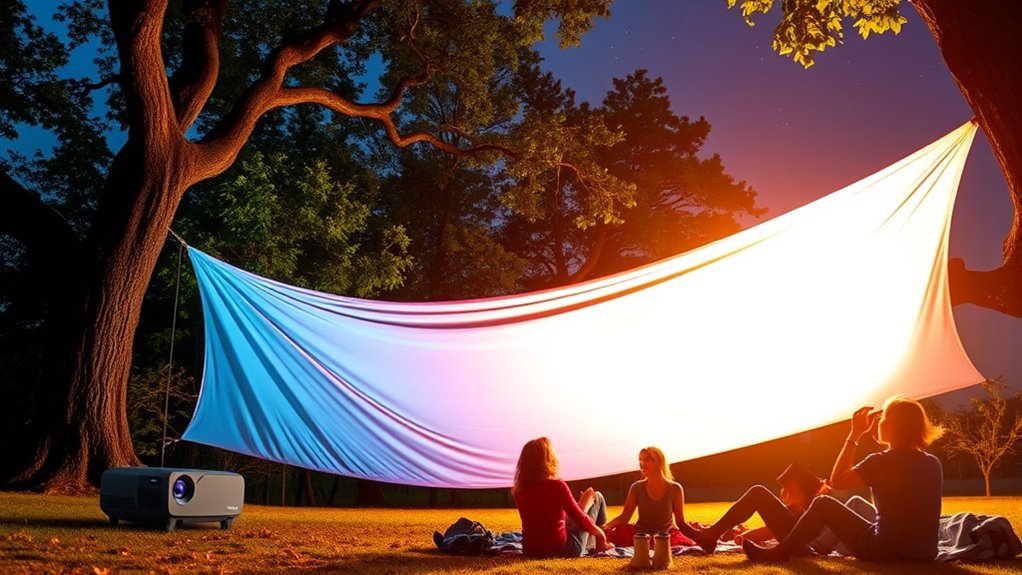top outdoor portable projectors