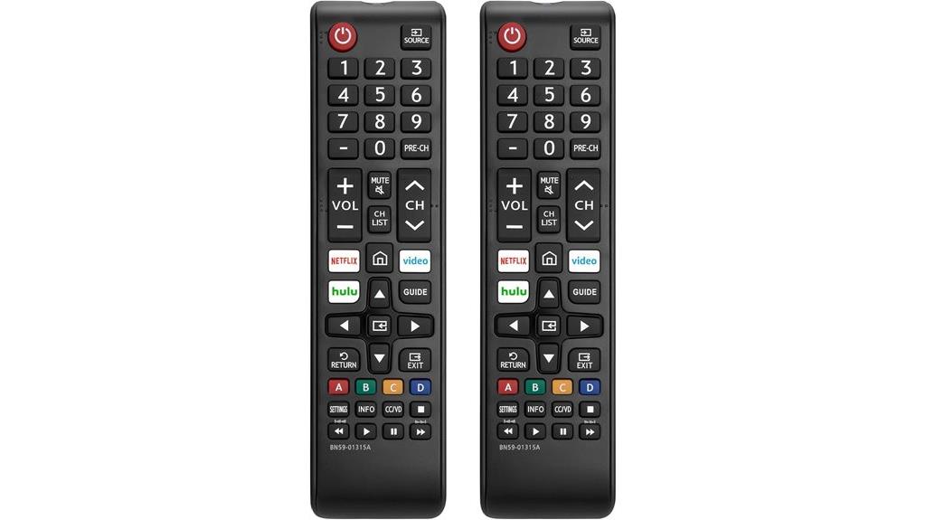 two universal samsung remotes