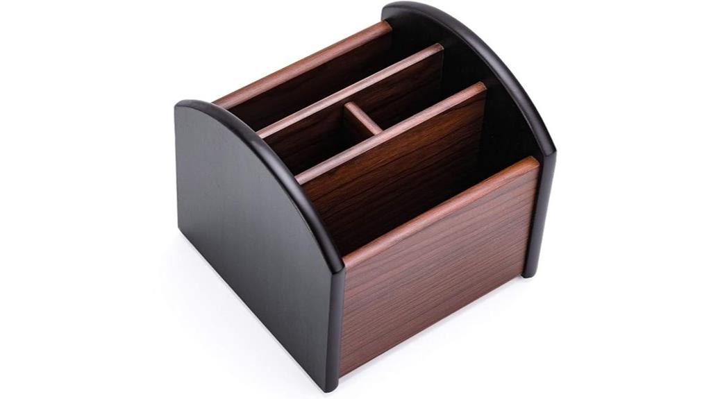 wooden remote control holder
