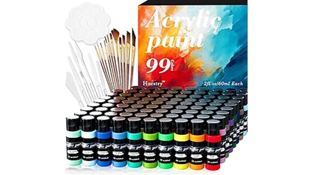 118 piece acrylic art set
