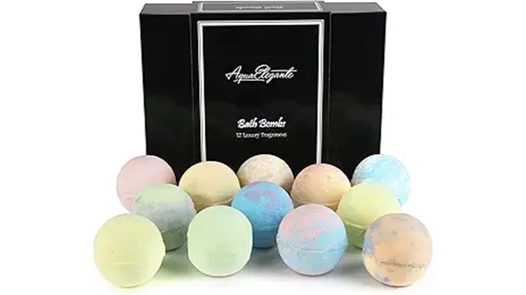 12 piece luxury bath bombs