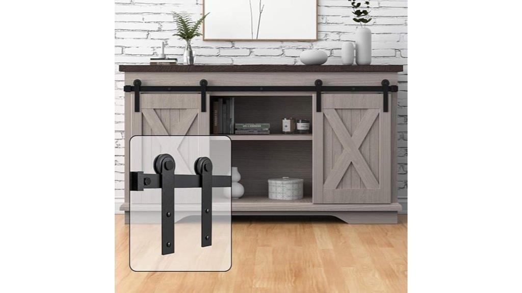 6 foot barn door hardware