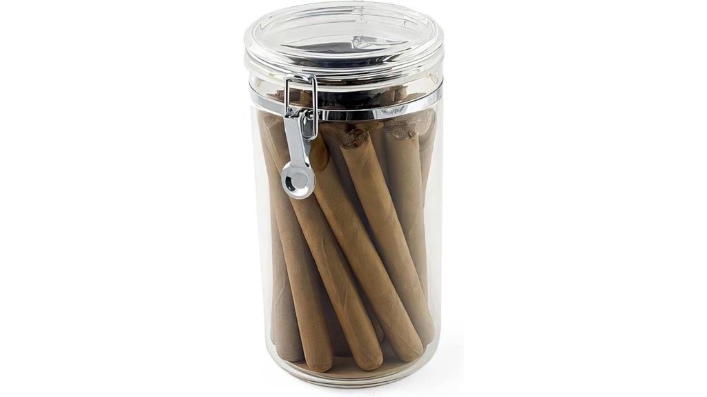 acrylic cigar jar humidor