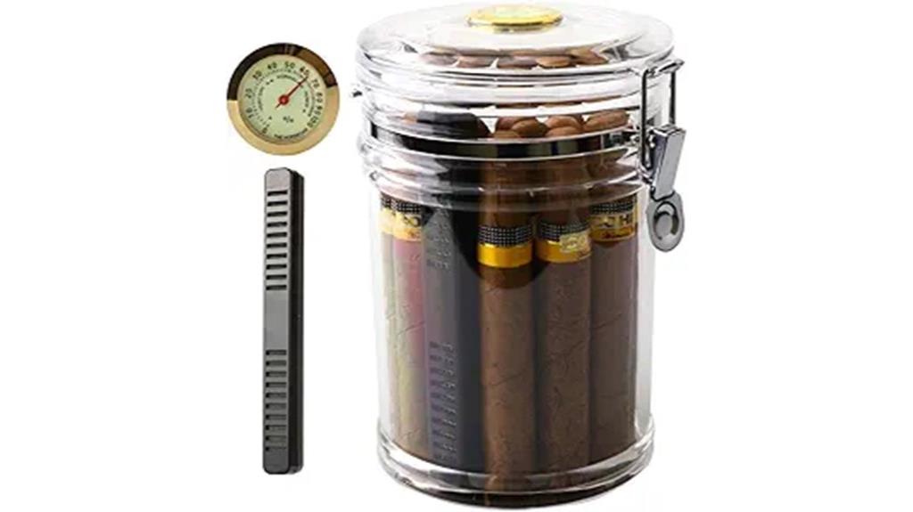 acrylic cigarette humidor kit