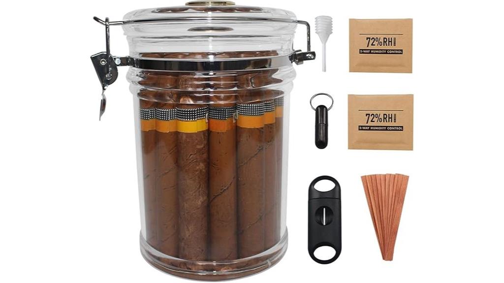 acrylic humidor for cigars