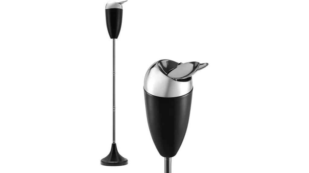 adjustable lid outdoor ashtray