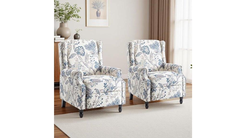 adjustable recliner set two