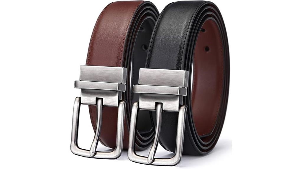 adjustable reversible men s belt