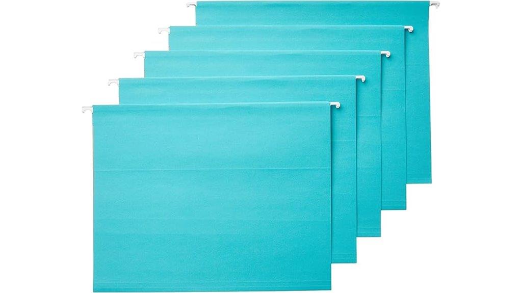aqua letter sized file