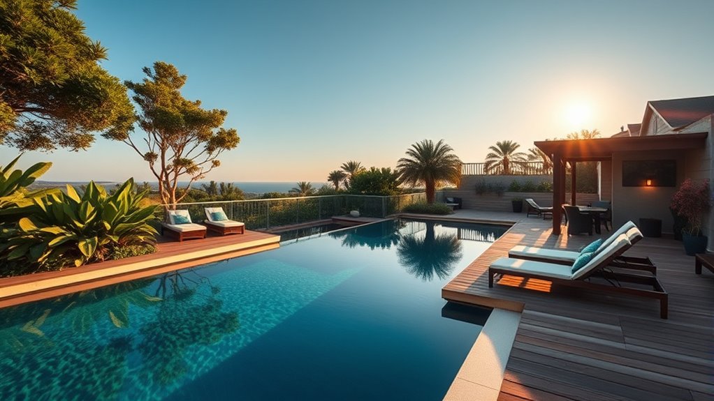 backyard luxury and convenience