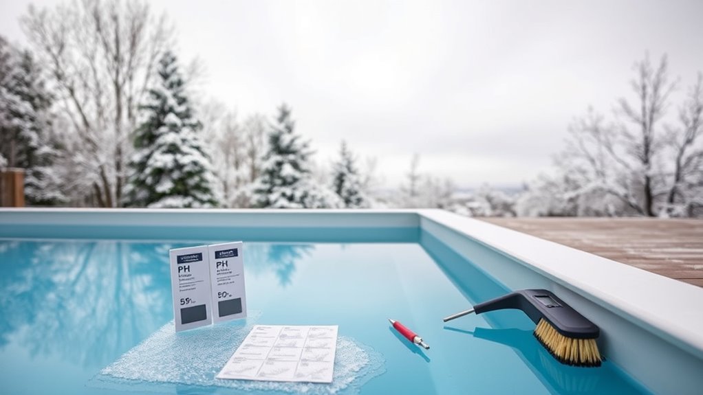 balance water chemistry before closing