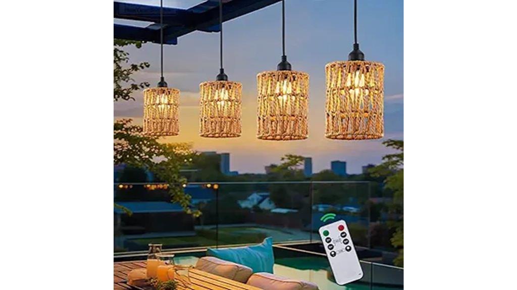 battery powered chandelier with remote