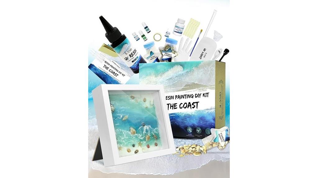 beach inspired resin art kit
