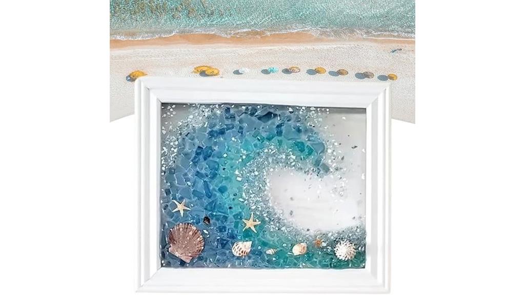 beach inspired resin craft