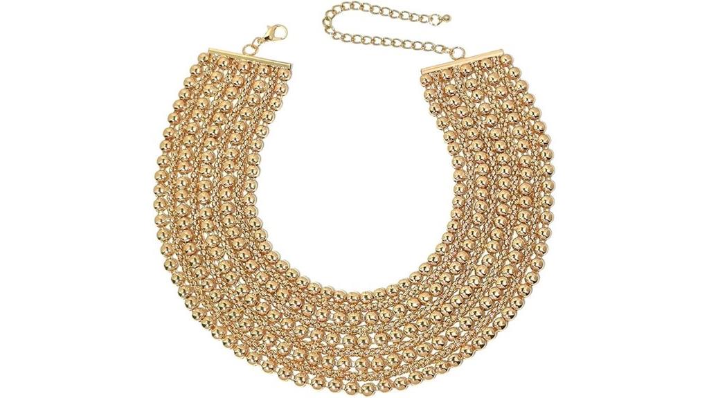 beaded chunky women s necklace