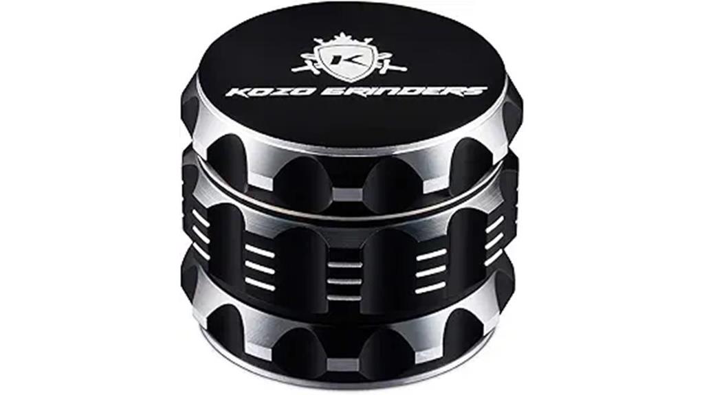 black aluminum 2 inch grinder