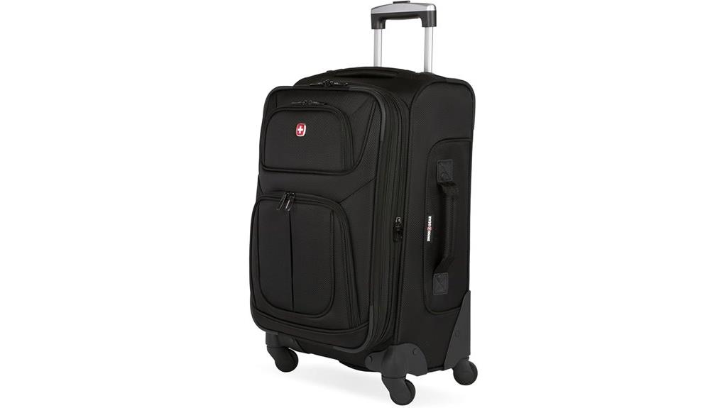 black expandable carry on