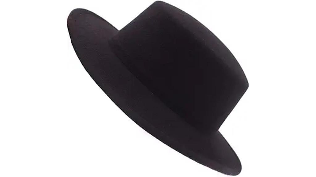 black wool fedora