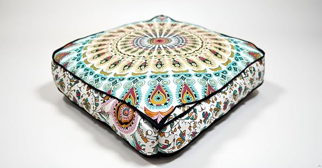 bohemian square floor pillow