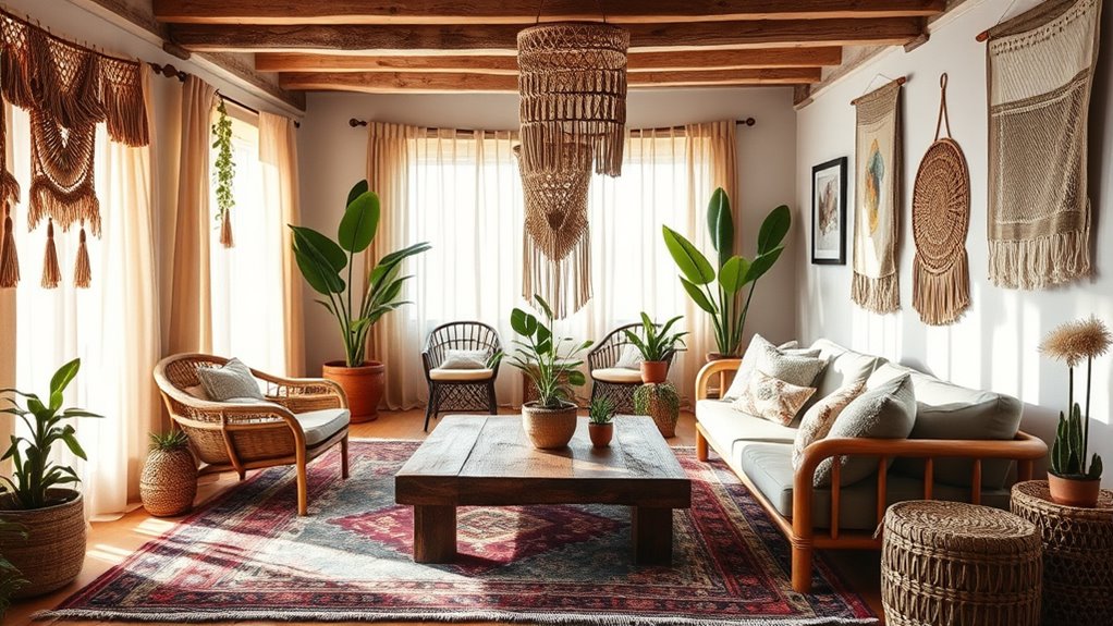 boho accessories and textures