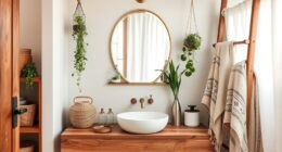 boho bathroom relaxing oasis