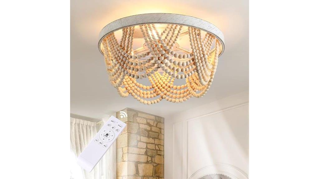 boho beaded ceiling fan