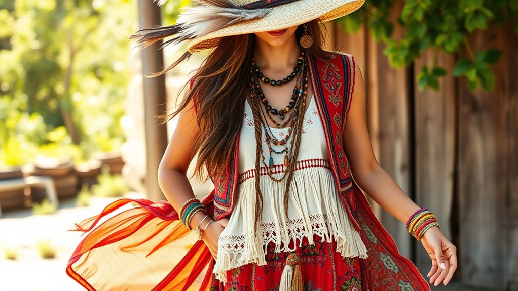 boho chic layering techniques