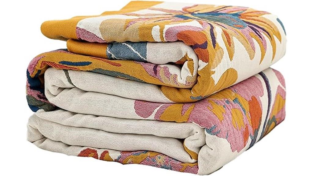 boho cotton couch blanket