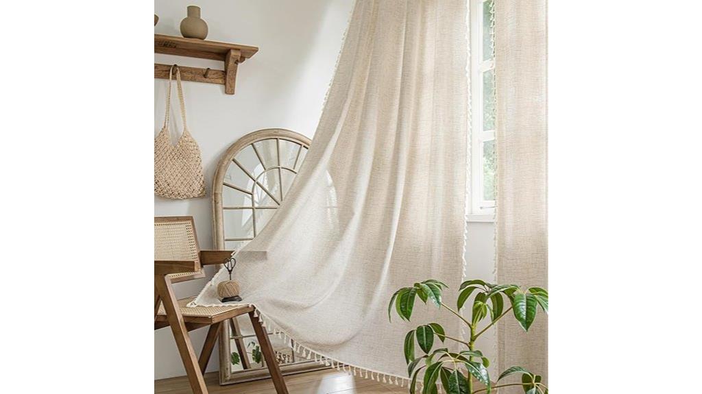 boho curtain set 52x84