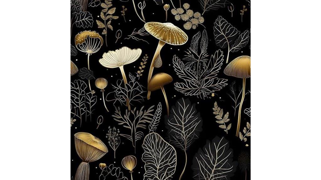 boho dark floral wallpaper