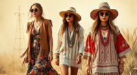 boho fashion through decades