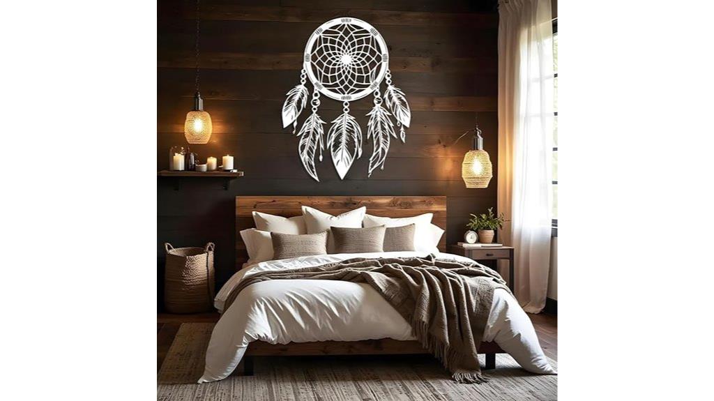 boho feather wall decor