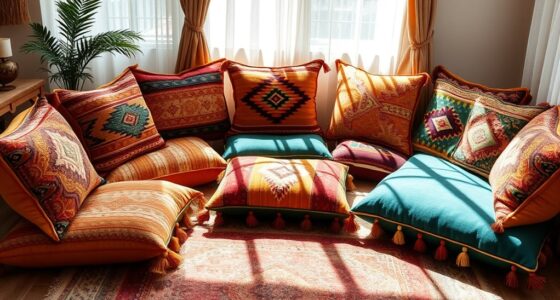 boho floor cushion collection