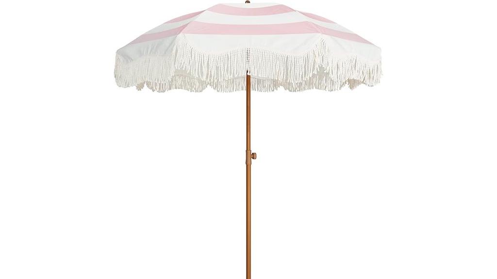 boho fringe patio umbrella