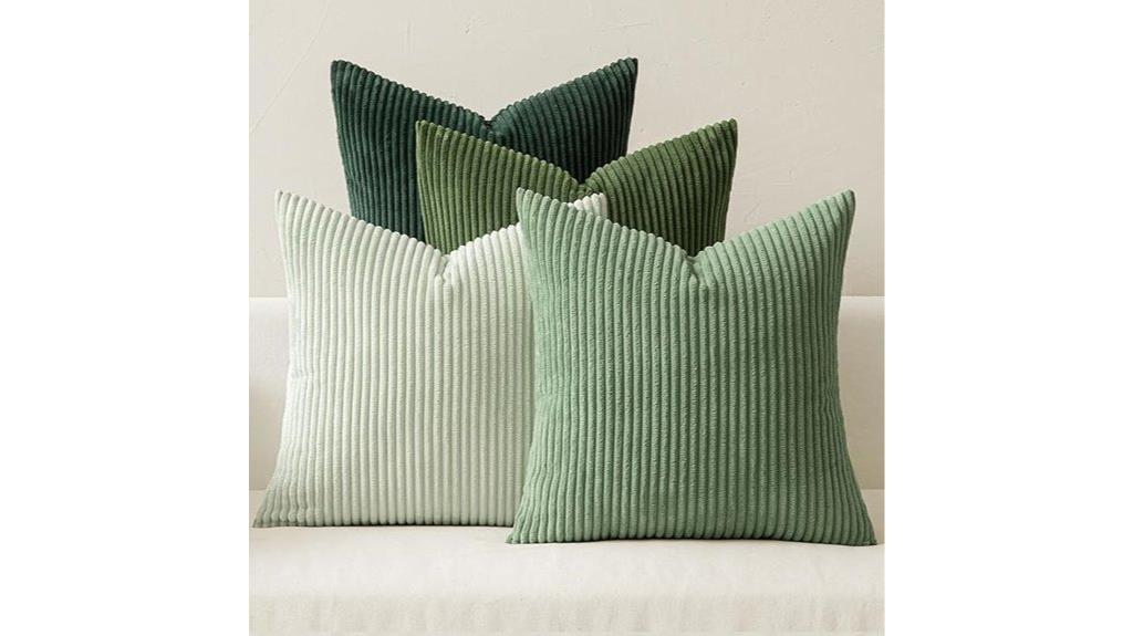 boho green farmhouse cushions